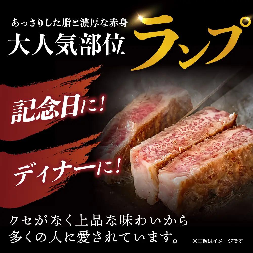 長崎和牛 A5 ランプステーキ 600g(150g×4枚) / ステーキ 長崎和牛 A5ランク 希少部位 A5 / 諫早市 / 野中精肉店 [AHCW035]
