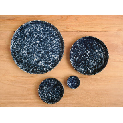 有田焼 呉須うのふ バーチカルプレート 4枚セット マルシゲ陶器 A35-201