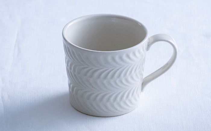 【波佐見焼】ローズマリー マグカップ デニム・アイボリー ペアセット【翔芳窯】 [FE188]