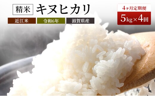 
										
										【新米】【定期便】令和6年産 豊かな郷の近江米（キヌヒカリ）5kg×4ヶ月連続
									