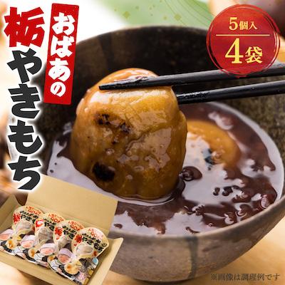 ふるさと納税 新温泉町 おばあの栃やきもち　250g(5個入)×4袋