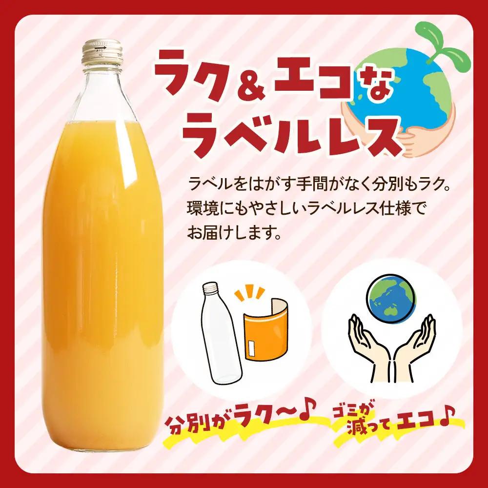 《定期便3ヶ月》ストレートりんごジュース【AOMORI APPLE】1L×2本 ラベルレス としぞう。　青森県 弘前市