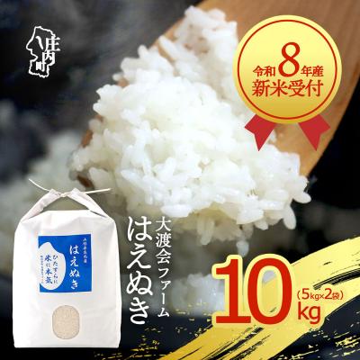 ふるさと納税 庄内町 【新米受付】渡會さんのうまい米!はえぬき10kg【10月より順次発送】