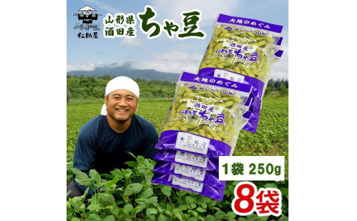 仁助屋 ちゃ豆　計2kg(250g×8袋) SA3049