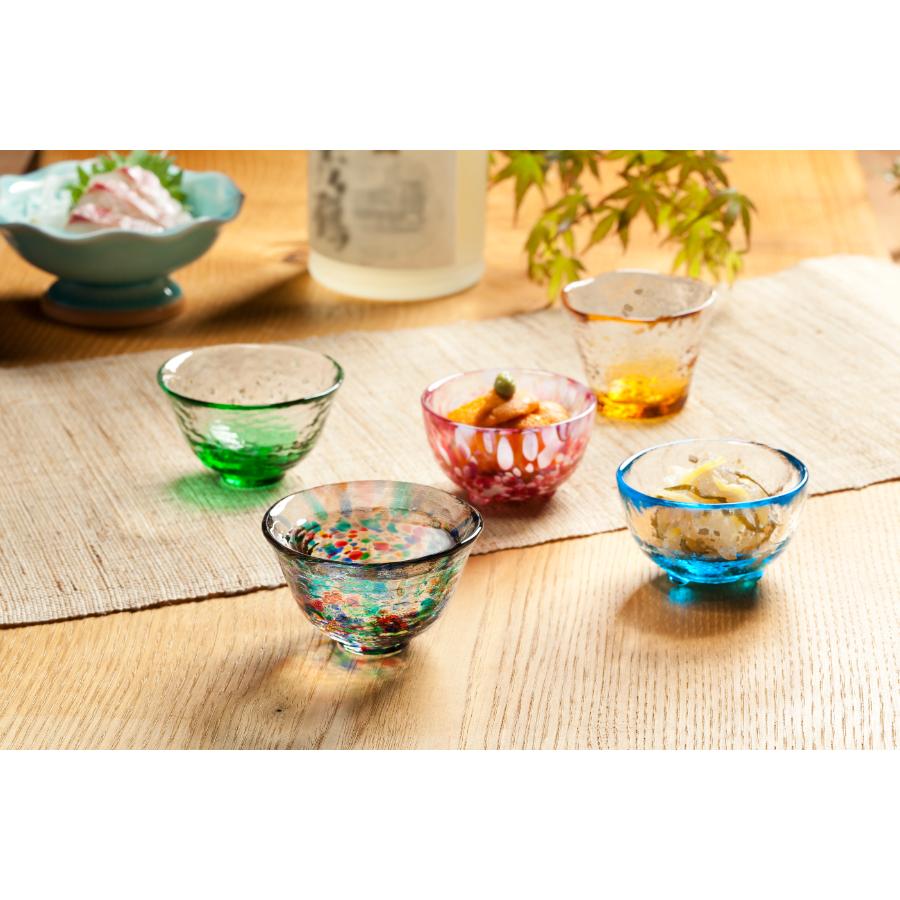 ＜津軽びいどろ＞五様ミニグラスセット