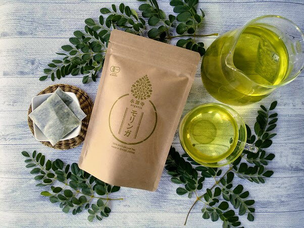 【ふるさと納税】オーガニックモリンガ茶 茶 茶葉 オーガニック 健康 栄養 楽天 寄付 返礼品 お歳暮 ギフト プレゼント お祝い 贈り物 ふるさと納税 滋賀県 東近江 近江　O-E04　有限会社永源寺マルベリー