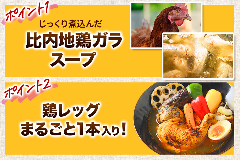 鶏レッグスープカレーレンジパウチ 1人前 300g