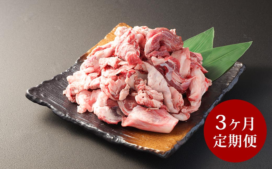 
【3ヶ月 定期便】赤牛 スジ 1kg 合計 3kg あか牛 熊本県産 牛肉 牛 スジ肉 国産 熊本 肉 すじ すじ肉 牛すじ 牛スジ
