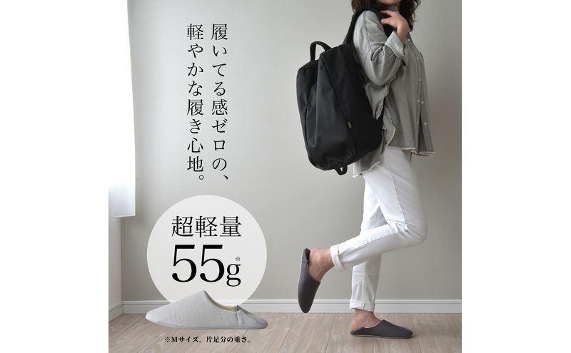 洗いざらし綿麻素材のバブーシュ Sサイズ リネン コットン リーナブレンド カーキ 日本製 スリッパ  綿麻素材のルームシューズ メンズ レディース キッズ 静岡 浜松市