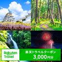 【ふるさと納税】佐賀県唐津市の対象施設で使える楽天トラベルクーポン3,000円分(寄付額10,000円)体験 チケット クーポン 旅行 旅 券 温泉 宿泊