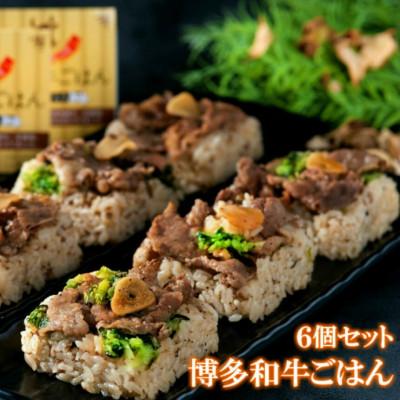 ふるさと納税 唐津市 (一粒庵)博多和牛ごはん 125g×6食セット