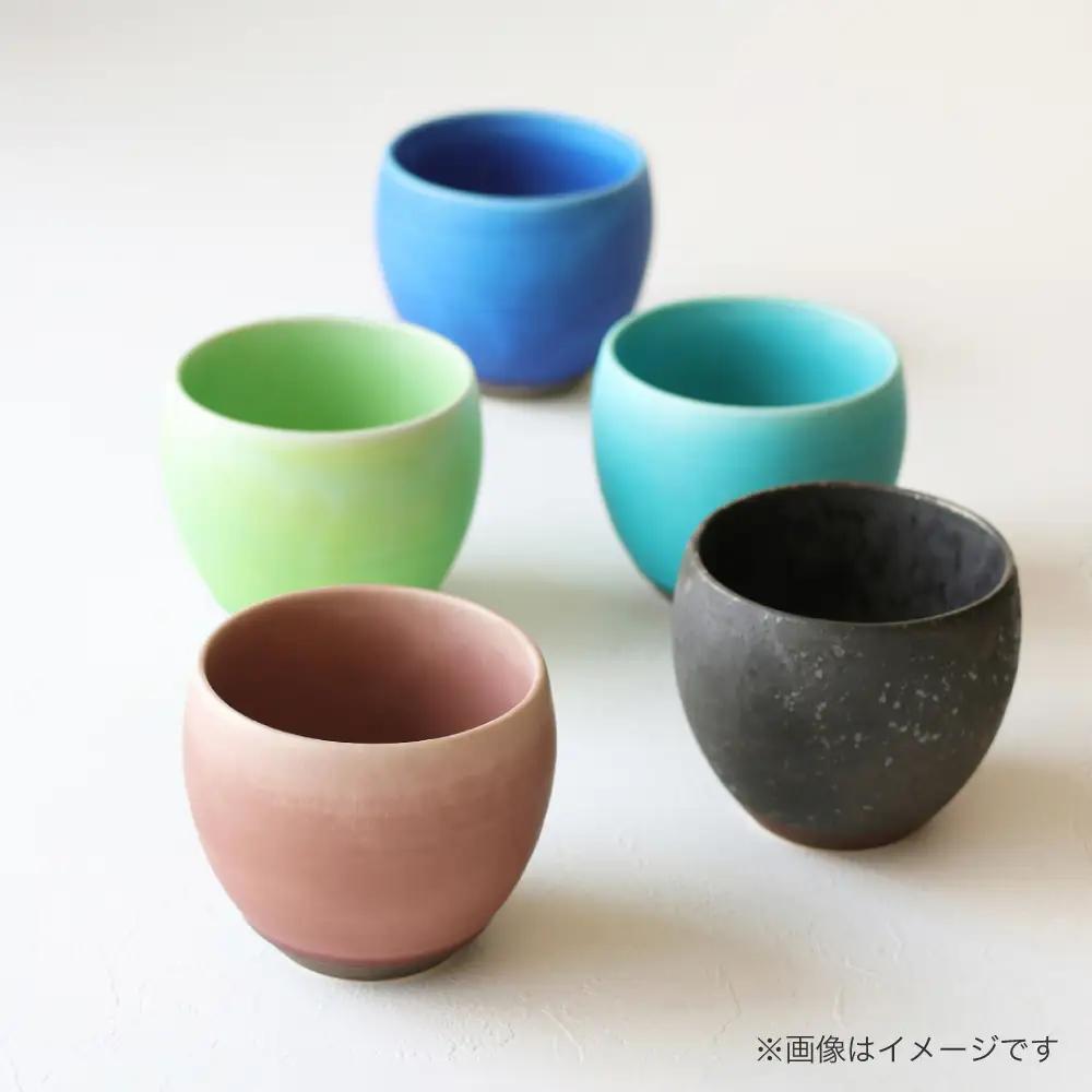 【美濃焼】 結心 コロンカップ (ターコイズ)【株式会社二幸】 フリーカップ 青[MCZ183]