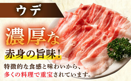 【色々な料理に大活躍！！】 佐賀産 三元豚 スライス 3種 セット 計4kg /宮地ハム  [UBM005] モモ ウデ 肩ロース 肉 国産 豚 ブタ 豚肉 ポーク ブランド豚 九州産 冷凍 豚丼 し
