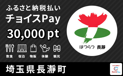 
長瀞町チョイスPay 30,000pt（1pt＝1円）【会員限定のお礼の品】
