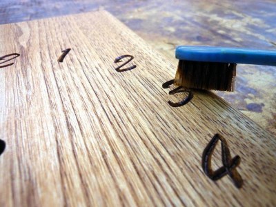 D36-07 一枚板時計（栗） JTK001-OGK