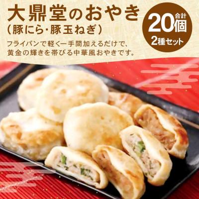 ふるさと納税 福津市 大鼎堂のおやき2種セット(豚にら・豚玉ねぎ)10個×2種　計20個[F4513s]