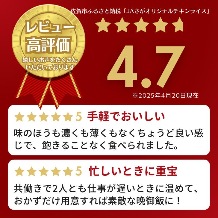 【定期便12回】ＪＡさがオリジナル チキンライス 250g×10袋：C122-009_イメージ5