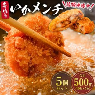 ふるさと納税 南房総市 今話題沸騰中の房総手作り『いかメンチ』100g×5個【冷凍】　mi0047-0006