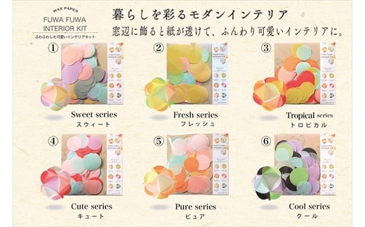 ふわふわインテリアキット　1個：配送情報備考　③トロピカル