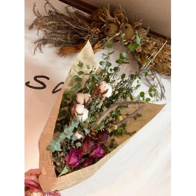 ふるさと納税 小山市 【Lサイズ】季節にあったお花をお届け!店長セレクトドライフラワー |  | 01