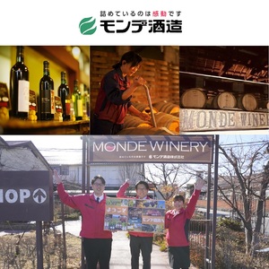 【モンデ酒造ふるさと納税】プティモンテリアシリーズ各種6本セット（やや辛口/白・やや重口/赤・やや辛口/白スパークリングワイン・やや辛口/ロゼスパークリングワイン 全24本） 018-018