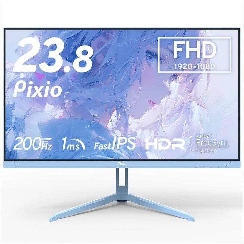 
            Pixio ゲーミングモニター 23.8インチ FHD 200Hz IPS ブルー/水色 PX248WAVEB【 神奈川県 小田原市 】
          