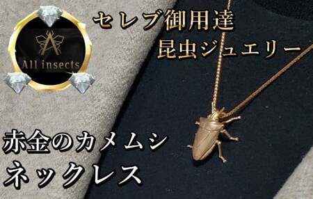 カメムシネックレス　ピンクゴールドカラー　All insects　【セレブ御用達】【世界30個限定】