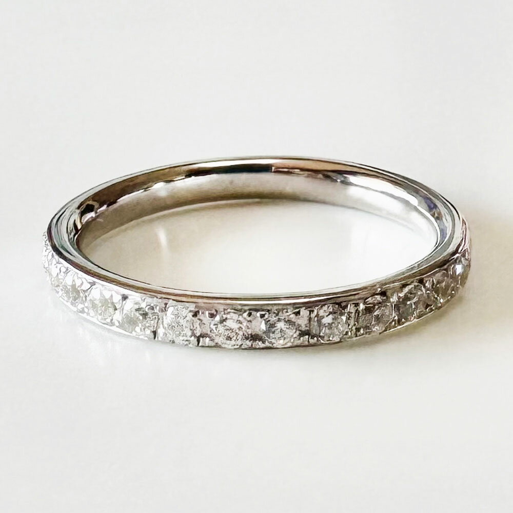 【ふるさと納税】【AA-100/0004】プラチナダイヤモンドリング ハーフエタニティーリング 0.30カラット 1本 Pt900 0.30ct 約3.6g ジュエリーケース付き ダイヤモンド ダイアモンド 指輪 ジュエリー アクセサリー ファッション カジュアル フォーマル 山梨県 中央市 送料無料