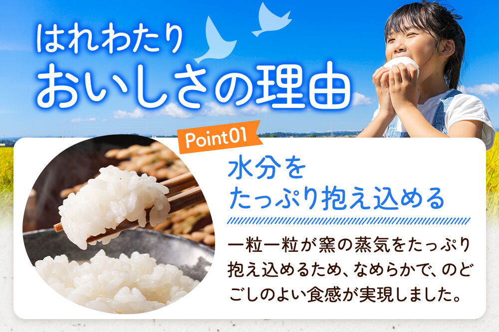 《定期便4ヶ月》米 令和7年産 青森県弘前市産 はれわたり【精米】5kg（5kg×1袋）