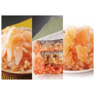 ふるさと納税 鞍手町 おかず明太子3品セット(海)(鞍手町)