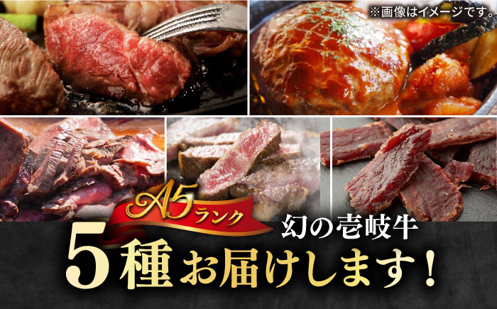 【全3回定期便】壱岐牛 A5ランク ギフトセット 《壱岐市》【KRAZY MEAT】 [JER043] ステーキ 厚切り 赤身 希少部位 お肉 黒毛和牛 セット 贅沢