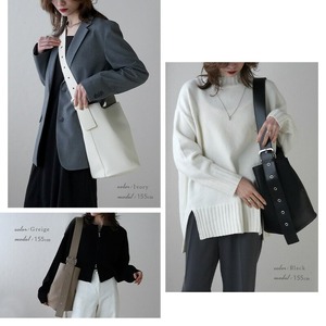 2WAYバケツショルダーバッグ ブラック 16-048