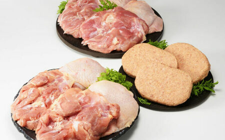 若鶏モモ肉 2kg と 丸福特製ハンバーグ 140g×3個 食べ比べセット / 鶏肉 鶏肉 鶏肉 鶏肉 鶏肉 鶏肉 鶏肉 / 佐賀県 / マルフクフーズ [41AOCS073]