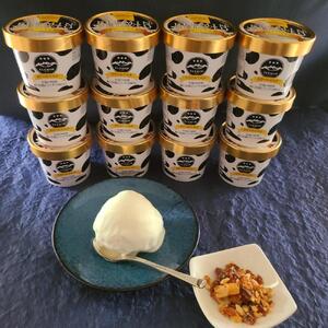 フレミンジェラート｜ミルク味（110ml×12個） と ピーナッツのプラリネ（65ｇ×1袋）グランプリ受賞品