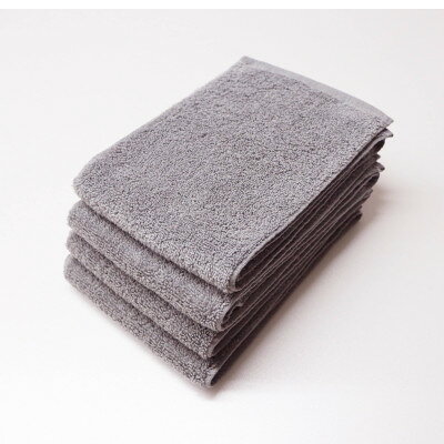 【ふるさと納税】フェイスのハンブンタオル4枚セット(ストーン)【1670186】