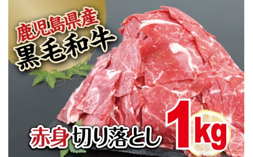 
【鹿児島県産】黒毛和牛 赤身 切り落とし 1kg (500g×2） 切落し 牛丼 すき焼き 肉じゃが 炒め物 小分け 冷凍 スターゼン 南さつま市
