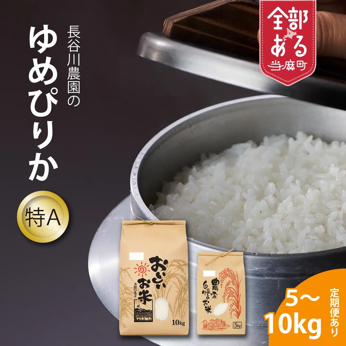 【令和8年産新米先行予約】令和6年産 特Aランク ゆめぴりか 5kg  北海道米 北海道産 当麻町 長谷川農園 北海道 特A米 定期便アリ【U-029】