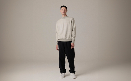 ニット アンユースレス モックネックスニット 服 洋服 ファッション 耐久性 上品 コーマ糸 無撚糸コットン 洗濯可能 墨田区 東京都 オフ/S規