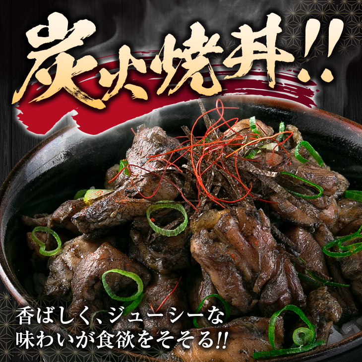 BD80-23_数量限定 みやざき地頭鶏 炭火焼 計600g 化粧箱入り 肉 鶏 鶏肉 惣菜 国産 おかず 食品 加工品 おつまみ 地頭鶏 農場直営とり松 送料無料