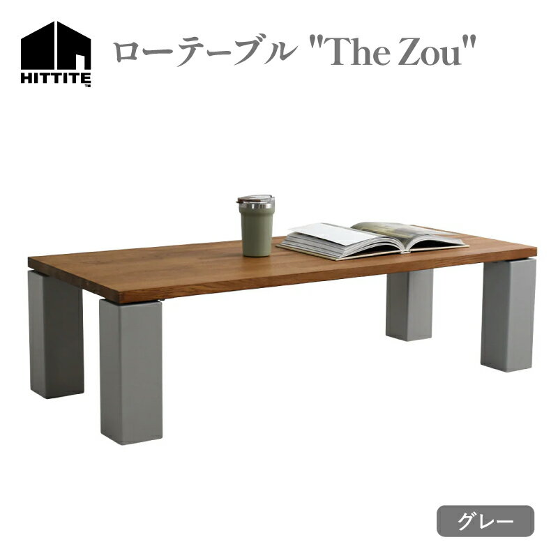 【ふるさと納税】《レビューキャンペーン》 HITTITE のローテーブル "The zou”（W120cm×D50cm）アイアン 机 おしゃれ ヒッタイト