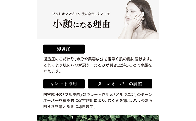 【 化粧水 】「Put on magic ミスト」（50ml）ドクターズ コスメ スキンケア 