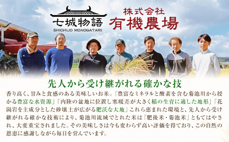 【真空パック】令和7年産 熊本県菊池産 ヒノヒカリ 玄米 計2kg（2kg×1パック）七城物語 高野さんちの自然栽培米 《30日以内に出荷予定(土日祝除く)》
