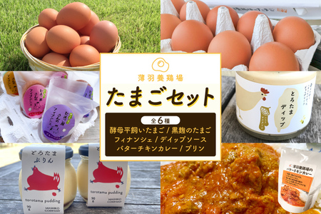 たまごセット 濃厚たまご＆絶品加工品 6点セット 益子町 BC009