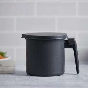 オイルポット　活性炭オイルポット　８００ｍｌ　カートリッジ１個付　H-OP800　ブラック