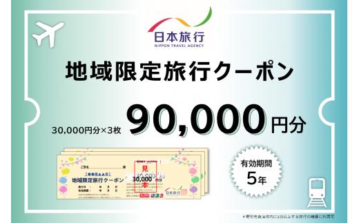 
1338 日本旅行地域限定旅行クーポン　90,000円分
