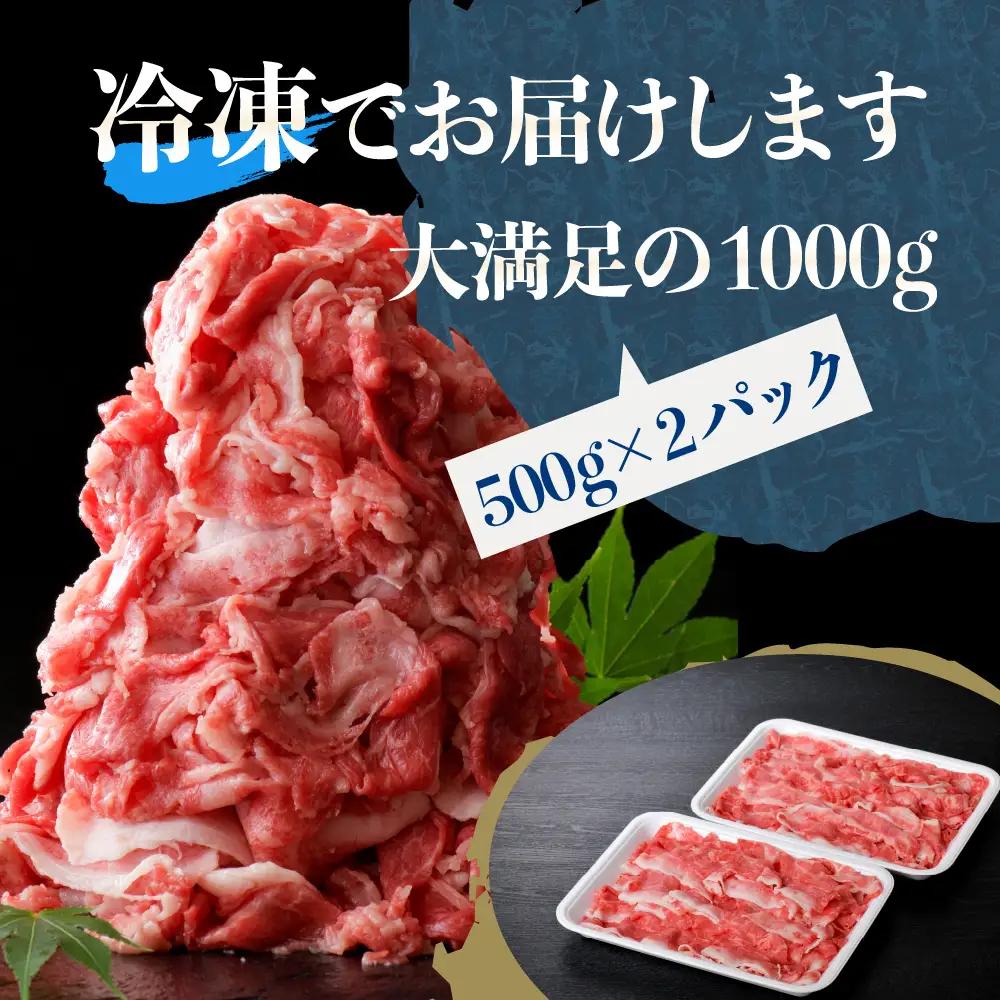 山形牛 5等級 切り落とし 1kg 500g×2 山形牛 牛肉