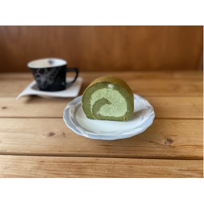 有機玄米粉のプレミアムロールケーキ お抹茶 18cm×1本【1728598】