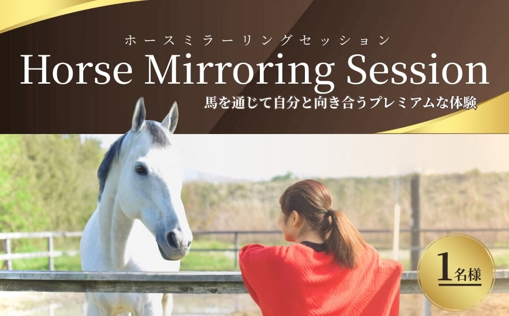 
            ホースミラーリングセッション  1名様 ｜ 乗馬 馬とのふれあい 研修 自己研鑽 自己内省 チームビルディング【148563-001】
          