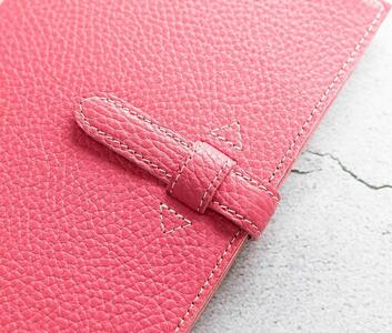 maf pinto (マフ ピント) システム手帳 ピンク ADRIA LINE バイブル B6 レザー 本革 日本製