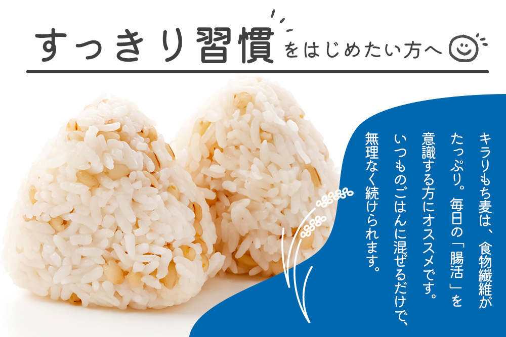 キラリもち麦500g【佐賀県産 もち麦 食物繊維 白米になじむ クセが少ない】K018037